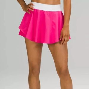 Lululemon sonic pink court rival skirt